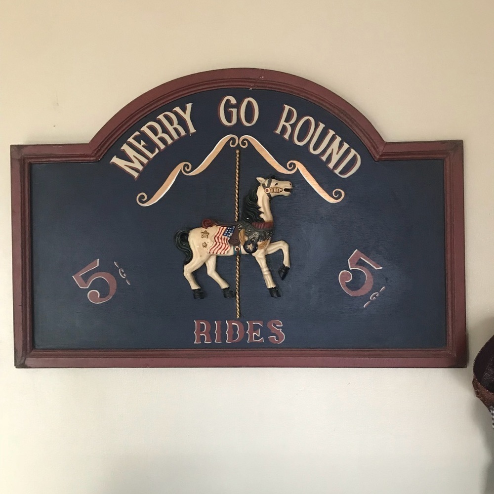 ❤️Rare Vintage 1920’s Carousel Horse Large Picture‼️FINAL SALE